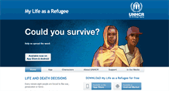 Desktop Screenshot of mylifeasarefugee.org